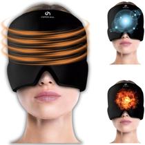 Super Touca Alivio Enxaqueca Dor Mascara Térmica Quente E Frio Gel
