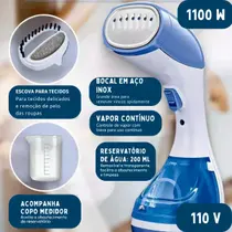 Super vaporizador de Roupas 220V 1100W Ferro a Vapor Portatil,200ml Remoção Rápida de Rugas do Tecido Ideal para viagens