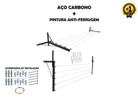 Super Varal Dobrável, Retrátil Ideal para quem busca praticidade e durabilidade na hora de secar as roupas. Super Varal Dobrável, Retrátil Ideal para quem busca praticidade e durabilidade na hora de secar as roupas.