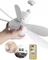 Super Ventilador Teto Lampada Bocal E27 30w Silencioso Bivolt cores