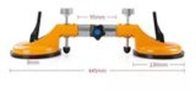 Super Ventosa Dupla Articulada 90º Piso Vidro Porcelanato