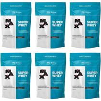 Super Whey Protein 900g Chocolate Refil - 6 unidades - Max Titanium