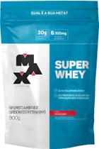 Super Whey Refil 900G Max Titanium Sabor Morango