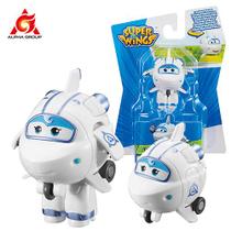 Super Wings Action Figures para Crianças Transformando Mini Avião