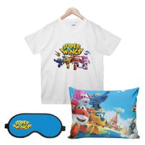 Super Wings Camisa, Almofada e Máscara de dormir - Caniks BR