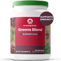 Superalimento em pó Amazing Grass Greens 100 porções de frutas vermelhas