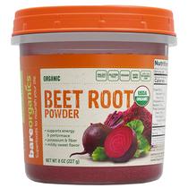 Superalimento em pó BareOrganics Suplemento dietético de 240 ml de raiz de beterraba