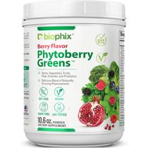 Superalimento em pó biophix Phytoberry Greens 300 ml de frutas silvestres naturais