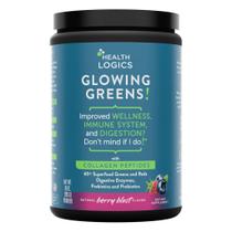 Superalimento em Pó Glowing Greens Health Logics com Colágeno
