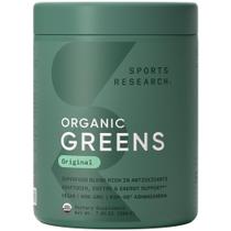 Superalimento em pó Sports Research Organic Greens 20 porções Superalimento em pó Sports Research Organic Greens 20 porções