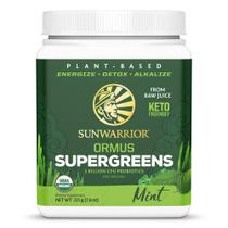 Supergreens Sunwarrior Vegan Orgânico - Sabor Hortelã - 45 Porções