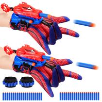 Superhero Web Shooters Excitobo para crianças 3-7 com 40 dardos x2 Superhero Web Shooters Excitobo para crianças 3-7 com 40 dardos x2