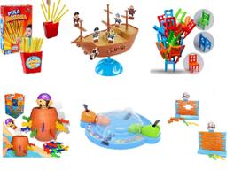 SuperKit 6 Jogo Pula Batata Pirata Quebra Hipopotamo Cadeira SuperKit 6 Jogo Pula Batata Pirata Quebra Hipopotamo Cadeira