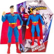 Superman Boneco Flexível Série Clássica TV Nj Croce DC 3951