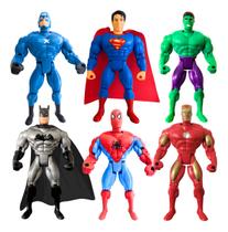 Superman Homem De Ferro Bonecos 26cm Grande Articulado Herói Superman Homem De Ferro Bonecos 26cm Grande Articulado Herói