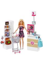 Supermercado Barbie Doll & Playset com 25 acessórios