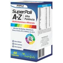 Superpoli a-z alta potência com biotina + coenzima q-10 - PPM NUTRA Superpoli a-z alta potência com biotina + coenzima q-10 - PPM NUTRA