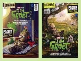 Superpôster mundo dos super-heróis - eu sou groot - arte a + b Superpôster mundo dos super-heróis - eu sou groot - arte a + b