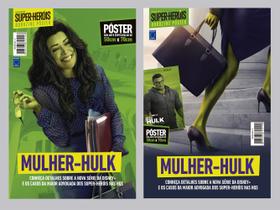 Superpôster mundo dos super-heróis - mulher-hulk - arte a + b