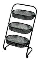 Superutil Fruteira Desmontável Preta Metaltec