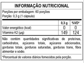 Supl. De Vitamina K2 300mg 60 Caps Apisnutri Supl. De Vitamina K2 300mg 60 Caps Apisnutri