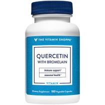 Suplemente a quercetina The Vitamin Shoppe com bromelaína 180 cápsulas
