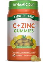 Suplemente gomas de vitamina C Nature's Truth com zinco 60 ct Suplemente gomas de vitamina C Nature's Truth com zinco 60 ct