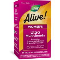 Suplemente Nature's Way Alive! Comprimidos Ultra 60 para mulheres