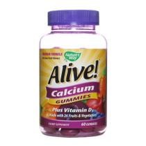 Suplemente Nature's Way Alive! Gomas de cálcio + D3 60