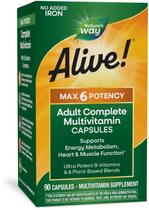 Suplemente Nature's Way Alive! Max6 Potency Adult 90 cápsulas