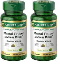 Suplemente o alívio da fadiga mental e do estresse da Nature's Bounty Suplemente o alívio da fadiga mental e do estresse da Nature's Bounty
