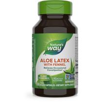 Suplemente o látex de aloe da Nature's Way com erva-doce, 100 cápsulas veganas