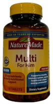 Suplemente o Nature Made Multi For Him com D3 120 comprimidos