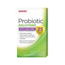 Suplemente soluções probióticas GNC com enzimas de 25 bilhões de CFUs Suplemente soluções probióticas GNC com enzimas de 25 bilhões de CFUs
