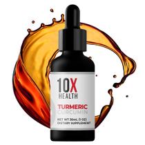 Suplemento 10X Health Turmeric com vitamina D3 e B12 30mL Suplemento 10X Health Turmeric com vitamina D3 e B12 30mL