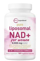 Suplemento 12 em 1 de NAD+ lipossomal puro de 9000 mg 180 cápsulas vegetais