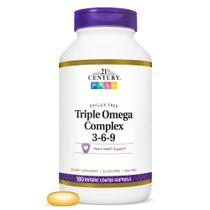 Suplemento 21st Century Triple Omega 3-6-9 - 180 Cápsulas