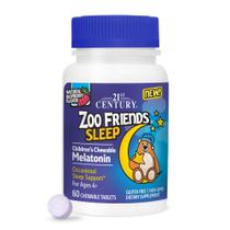 Suplemento 21st Century Zoo Friends Sleep Melatonin 60 comprimidos