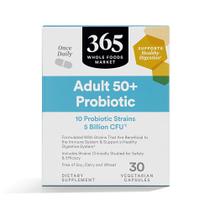 Suplemento 365 da Whole Foods Market Adult 50+ Probiótico 5B CFU Suplemento 365 da Whole Foods Market Adult 50+ Probiótico 5B CFU