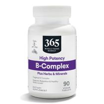 Suplemento 365 da Whole Foods Market Complexo de Vitamina B 90 comprimidos