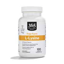 Suplemento 365 da Whole Foods Market L-Lisina 500 mg 100 cápsulas