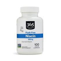 Suplemento 365 da Whole Foods Market Niacina 100 mg 100 unidades