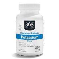 Suplemento 365 da Whole Foods Market Potássio 99mg 250 comprimidos Suplemento 365 da Whole Foods Market Potássio 99mg 250 comprimidos