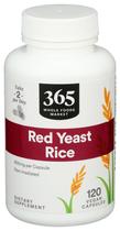 Suplemento 365 da Whole Foods Market Red Yeast Arroz 600mg 120ct