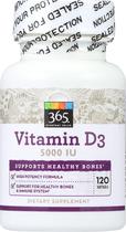 Suplemento 365 Everyday Value Vitamina D3 5000 UI 120 ct