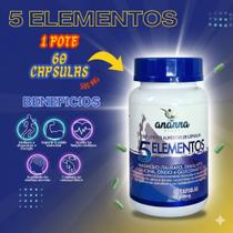Suplemento 5 Elementos Magnésio 5 em 1 60 Caps 500mg Suplemento 5 Elementos Magnésio 5 em 1 60 Caps 500mg