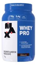 Suplemento Academia Whey Pro Max Titanium Concentrado Pote 1kg Sabor Chocolate Suplemento Academia Whey Pro Max Titanium Concentrado Pote 1kg Sabor Chocolate