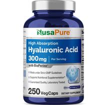 Suplemento Ácido Hialurônico Nusa Pure 300 mg 250 cápsulas