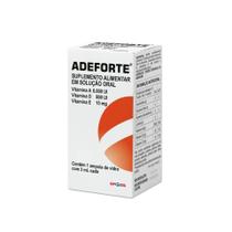 Suplemento Adeforte Solução Oral com 1 Ampola 3ml - Gross