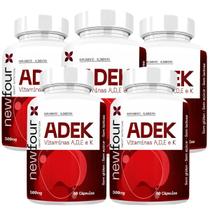 Suplemento Adek Vitaminas A D E K Kit 5 Unidades 60 Cápsulas